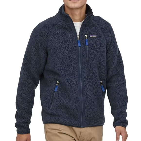 Patagonia Other - Patagonia Men's Retro Pile Fleece Jacket in New Navy, Size Small